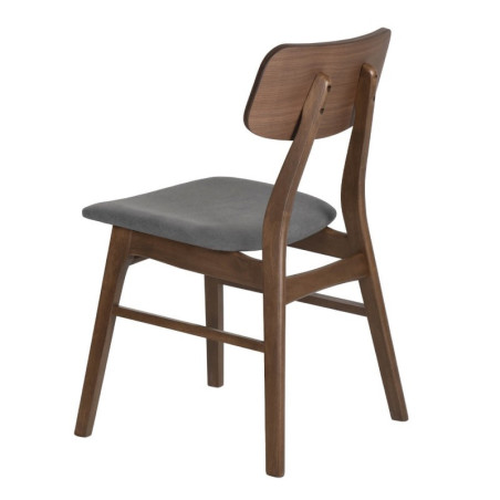 SILLA VIVI COLOR NOGAL GRIS OSCURO