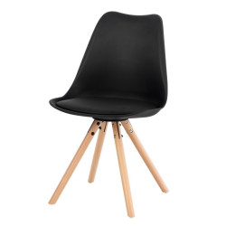 SILLA COMEDOR LATE COLOR NEGRO