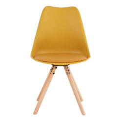 SILLA COMEDOR LATE COLOR MOSTAZA