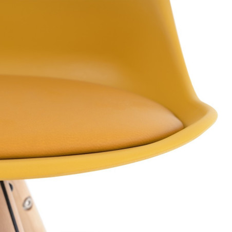 SILLA COMEDOR LATE COLOR MOSTAZA