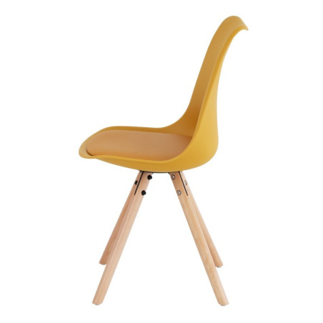 SILLA COMEDOR LATE COLOR MOSTAZA