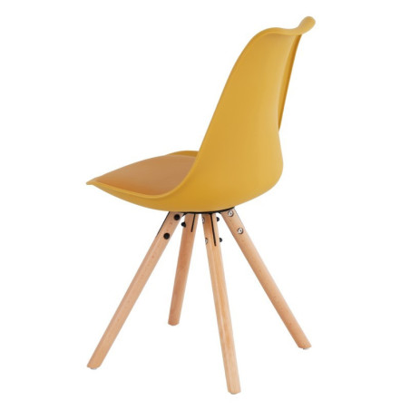 SILLA COMEDOR LATE COLOR MOSTAZA