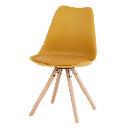 SILLA COMEDOR LATE COLOR MOSTAZA