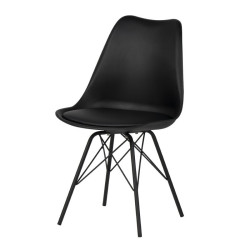 SILLA COMEDOR KENTA COLOR NEGRO