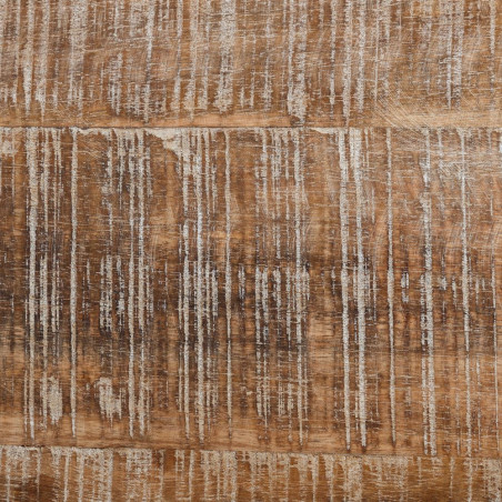 MESA COMEDOR REDONDA BLANCO DECAPÉ 150 X 150 X 76 CM