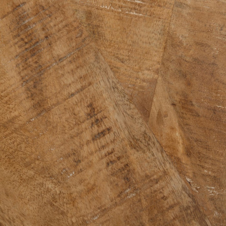 MESA COMEDOR NATURAL-NEGRO 120 X 120 X 75 CM