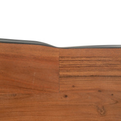 MESA COMEDOR MARRÓN-NEGRO 300 X 94 X 78 CM