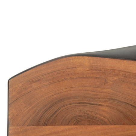 MESA COMEDOR MARRÓN-NEGRO 300 X 94 X 78 CM