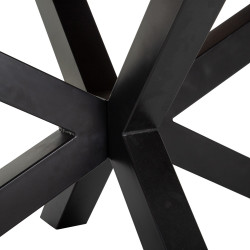 MESA COMEDOR MARRÓN-NEGRO 300 X 94 X 78 CM