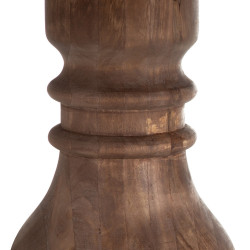 MESA COMEDOR NATURAL-NEGRO MODELO RUSIA 140 X 140 X 75 CM