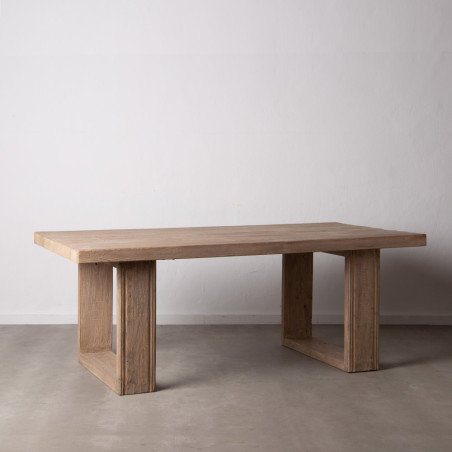 MESA COMEDOR NATURAL MADERA DE PINO MODELO MALI 200 X 100 X 76 CM