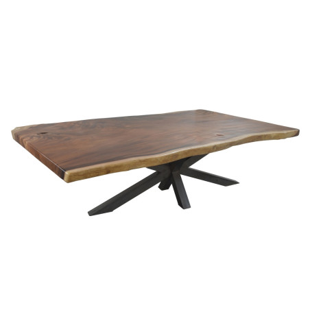 MESA COMEDOR NATURAL MADERA DE SUAR MODELO LUNA 260 X 100 X 78 CM