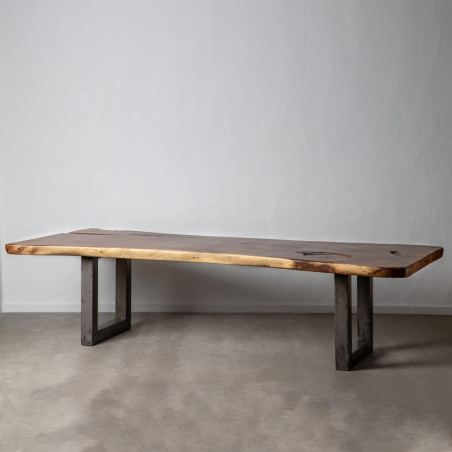 MESA COMEDOR NATURAL MADERA DE SUAR MODELO TOR 300 X 100 X 78 CM