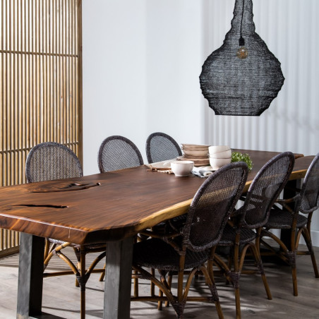 MESA COMEDOR NATURAL MADERA DE SUAR MODELO TOR 300 X 100 X 78 CM