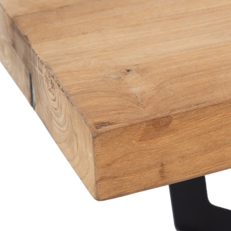 MESA COMEDOR NATURAL-NEGRO MODELO GABI 280 X 100 X 77 CM