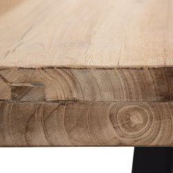 MESA COMEDOR NATURAL-NEGRO MODELO GABI 280 X 100 X 77 CM
