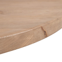 MESA COMEDOR NATURAL MADERA DE OLMO MODELO MENORCA 120 X 120 X 76 CM