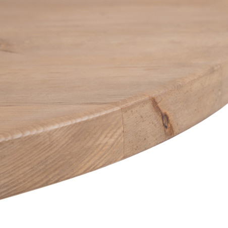 MESA COMEDOR NATURAL MADERA DE OLMO MODELO MENORCA 120 X 120 X 76 CM