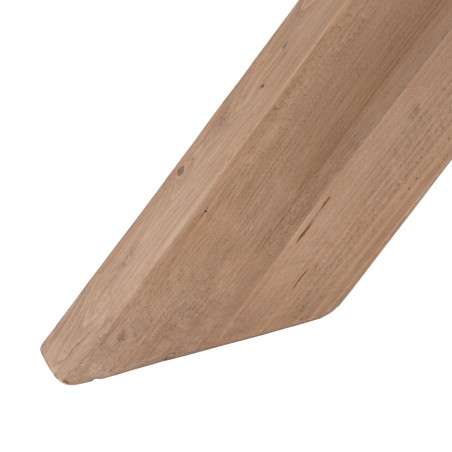 MESA COMEDOR NATURAL MADERA DE OLMO MODELO MENORCA 120 X 120 X 76 CM