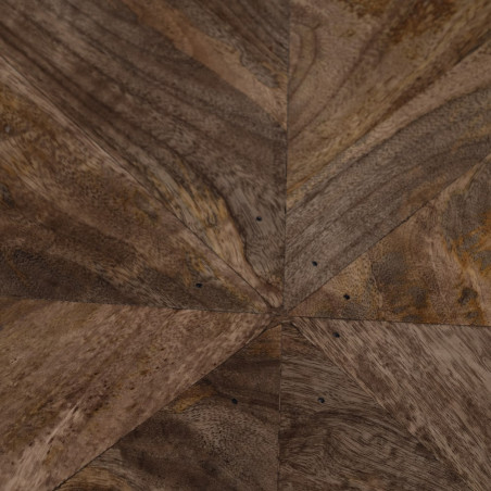 MESA COMEDOR NATURAL-NEGRO 120 X 120 X 76 CM