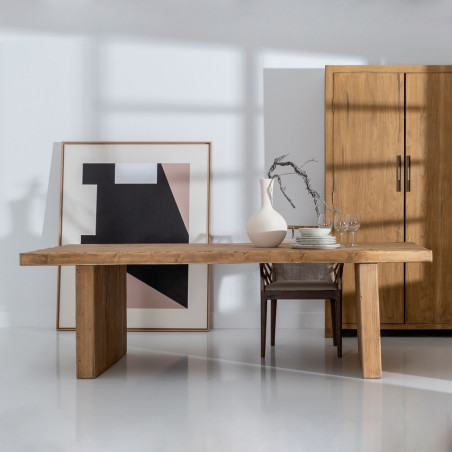MESA COMEDOR CLASS NATURAL MADERA DE PINO 244x102x76 CM