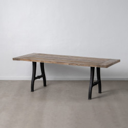 MESA COMEDOR BELL NATURAL-NEGRO