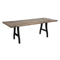 MESA COMEDOR BELL NATURAL-NEGRO