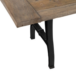 MESA COMEDOR BELL NATURAL-NEGRO