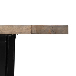 MESA COMEDOR BELL NATURAL-NEGRO