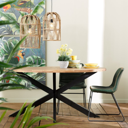 MESA COMEDOR PINEA MADERA DE ACACIA 160X90
