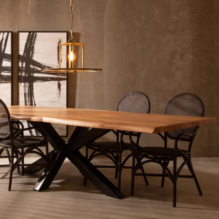 MESA COMEDOR LARGUE MADERA DE ACACIA 300X94