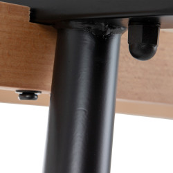 MESA COMEDOR SOFÍA METAL-CRISTAL 140X80