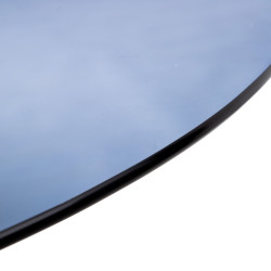 MESA COMEDOR ESPIGO CRISTAL - NEGRO 120Ø