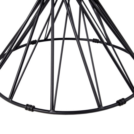 MESA COMEDOR ESPIGO CRISTAL - NEGRO 120Ø
