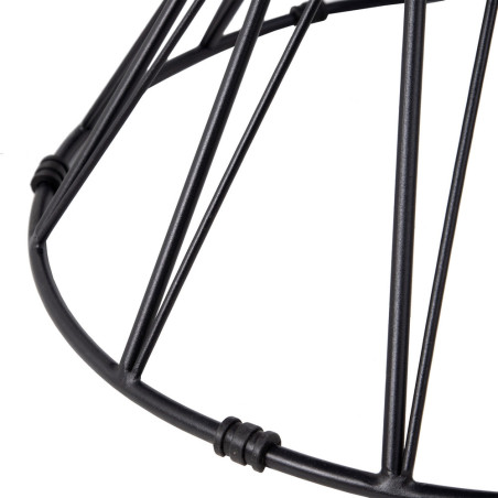 MESA COMEDOR ESPIGO CRISTAL - NEGRO 120Ø