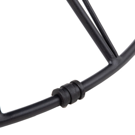 MESA COMEDOR ESPIGO CRISTAL - NEGRO 120Ø