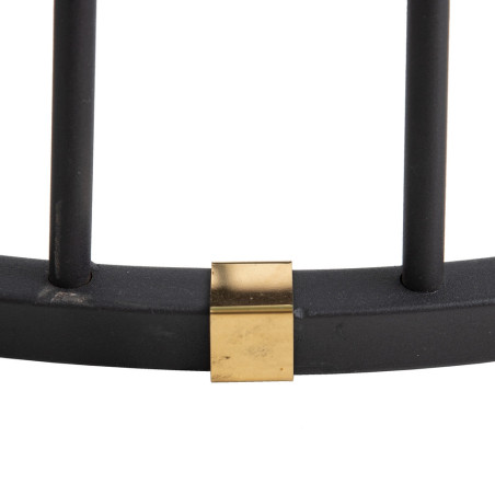 MESA COMEDOR MERI MARMOLADO NEGRO 120Ø