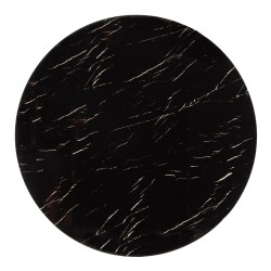 MESA COMEDOR MERI MARMOLADO NEGRO 120Ø