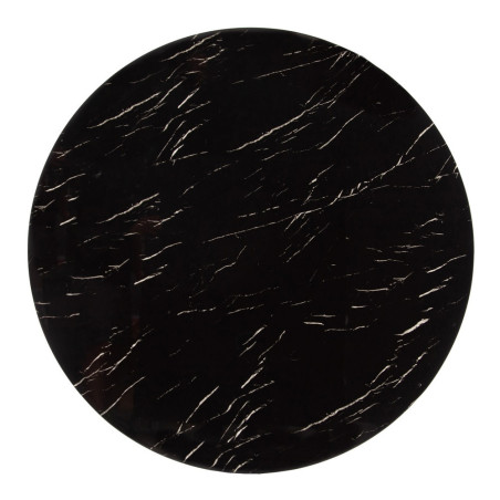 MESA COMEDOR MERI MARMOLADO NEGRO 120Ø
