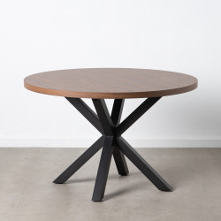 MESA COMEDOR HOLI DM NEGRO 120Ø