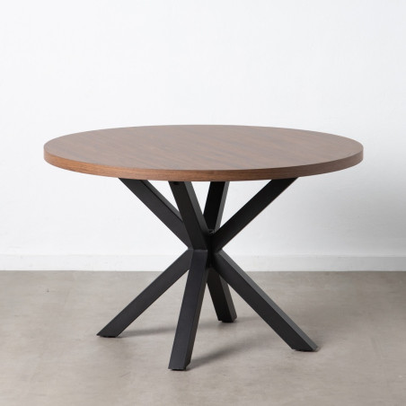 MESA COMEDOR HOLI DM NEGRO 120Ø
