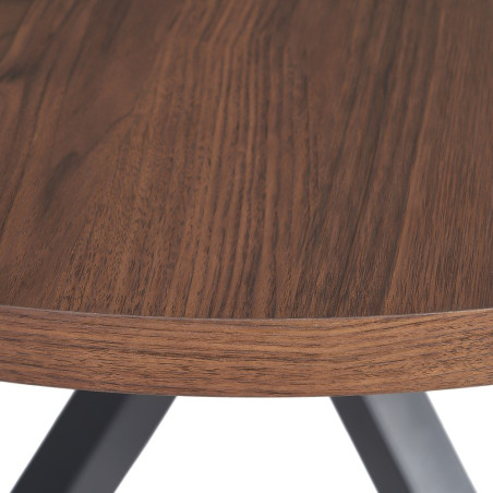 MESA COMEDOR HOLI DM NEGRO 120Ø