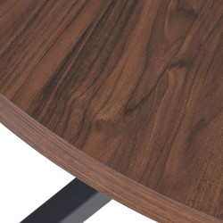 MESA COMEDOR HOLI DM NEGRO 120Ø