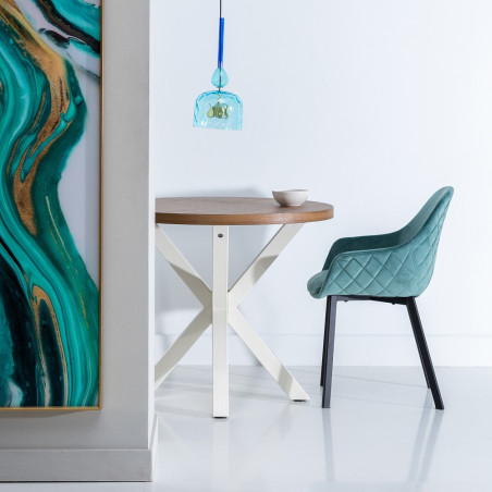 MESA COMEDOR HOLI DM BLANCO 90Ø
