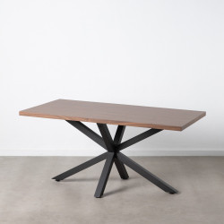MESA COMEDOR HOLI DM NEGRO 160X90