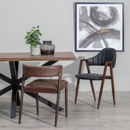 MESA COMEDOR HOLI DM NEGRO 160X90