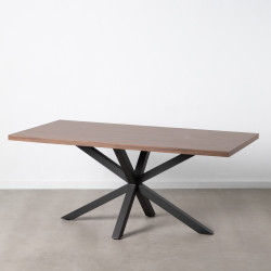 MESA COMEDOR HOLI DM NEGRO 180X90