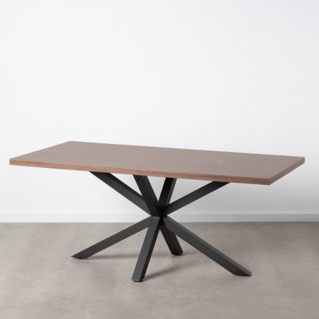 MESA COMEDOR HOLI DM NEGRO 180X90
