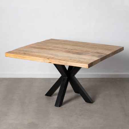 MESA COMEDOR LISA MADERA DE MANGO 130X130