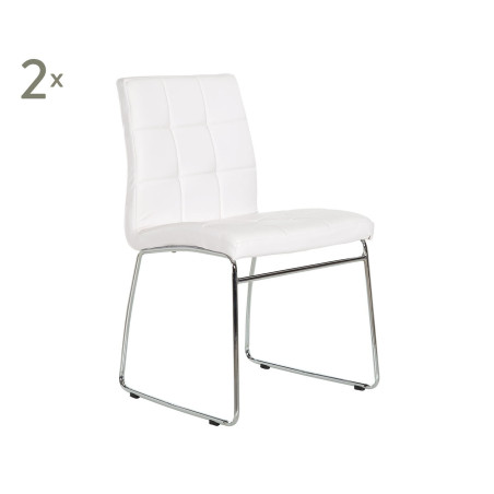 Silla Comedor Keli Polipiel Blanco
